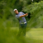 kim fires his fairway shots in hole 17