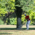 kim fires in hole 7 fairway rough