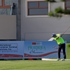 jhonnel ababa starts his tee shots